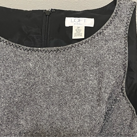 Ann Taylor Loft Wool Embroidered Pleated Dress - Picture 5 of 5